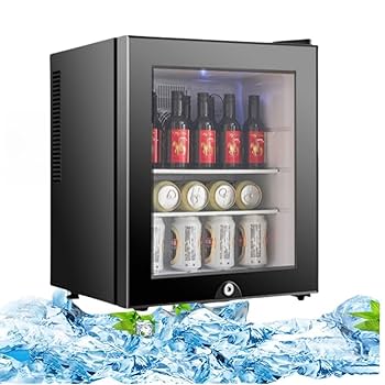 Amazon | WXQ冷蔵庫ミニ 40L 飲料冷蔵庫ガラスのドア 小型冷蔵庫